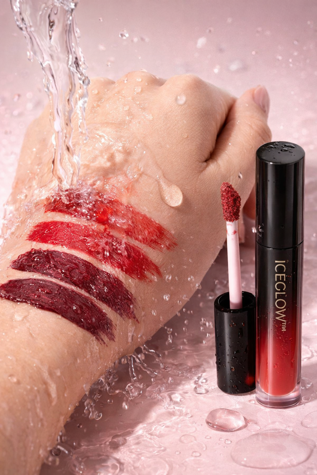 IceGlow™ Velvet Lock Lip Stain – 12H Waterproof Matte Finish
